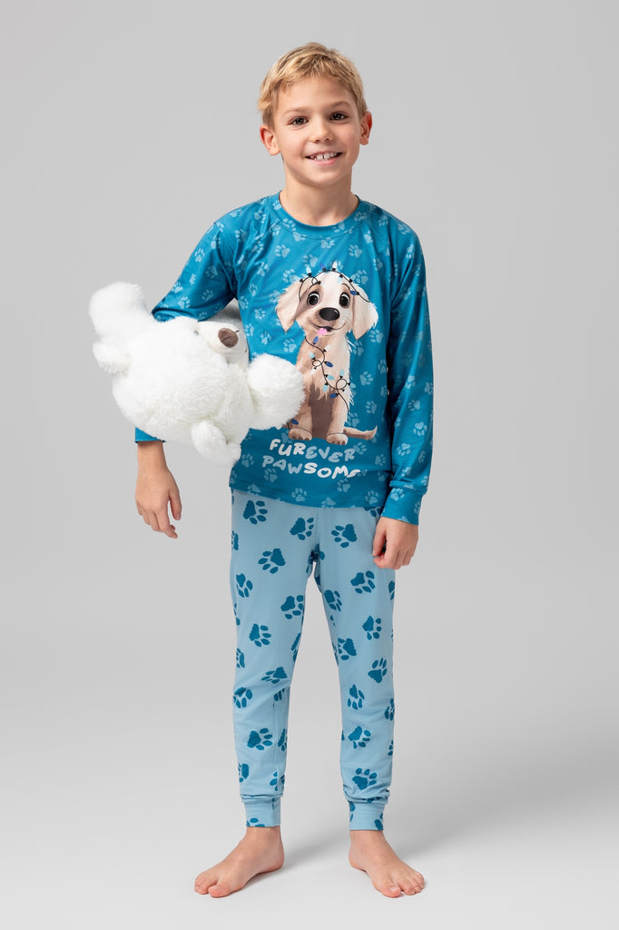 lelosi pyjama pour garçon paws 0