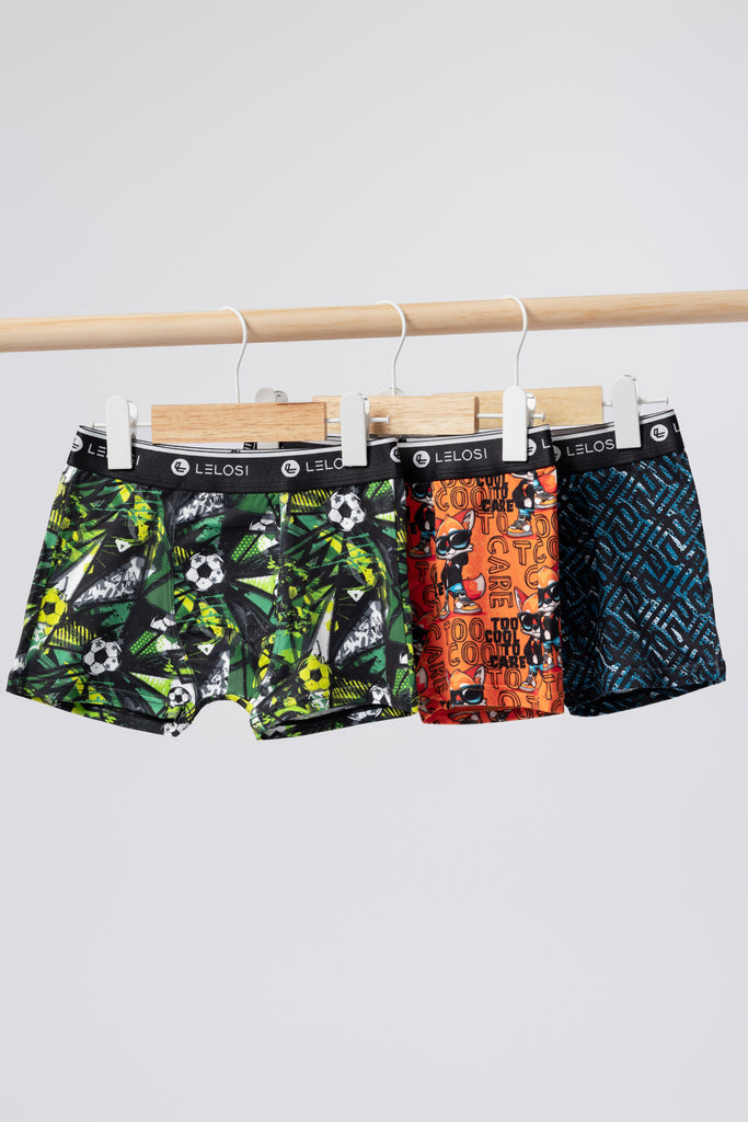 lelosi lot de boxers pour enfants toocool (3 pièces) 0