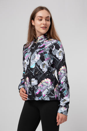 lelosi sweat à fermeture éclair polarosi roseblur 1