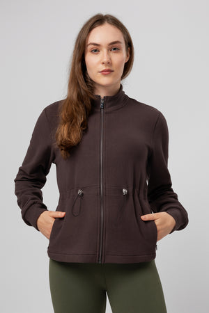 lelosi sweat à fermeture éclair polarosi tawny 1