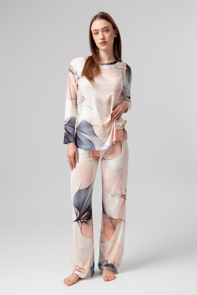 lelosi pyjama décontracté frond 0