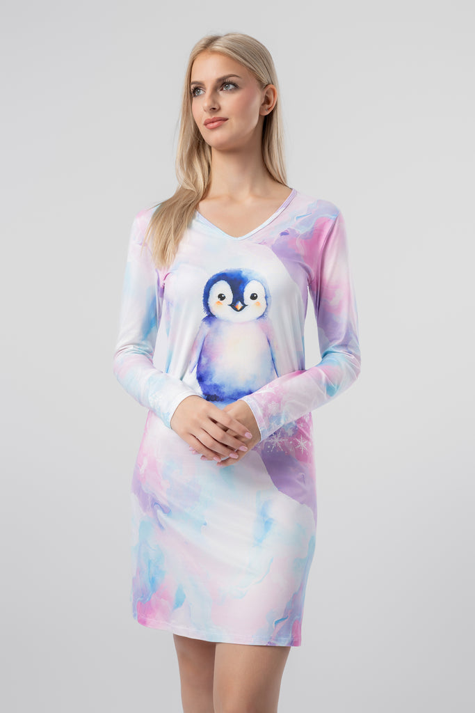 lelosi chemise de nuit penguiny 0